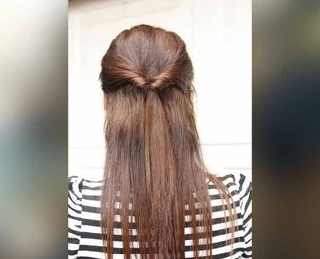 half ponytail hairstyles black
