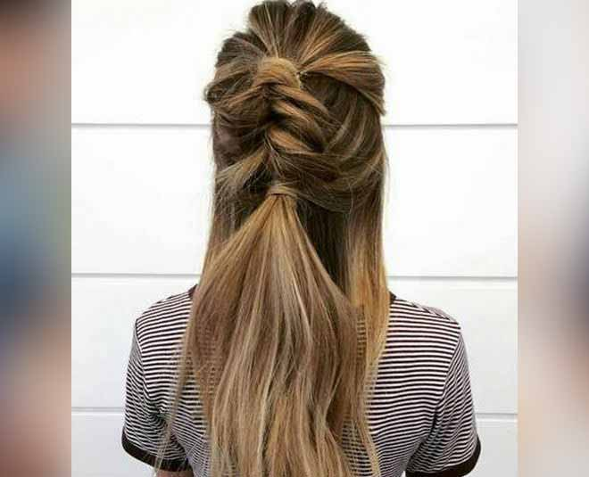 half ponytail hairstyles with curls