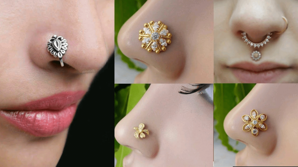 best gold nose ring design