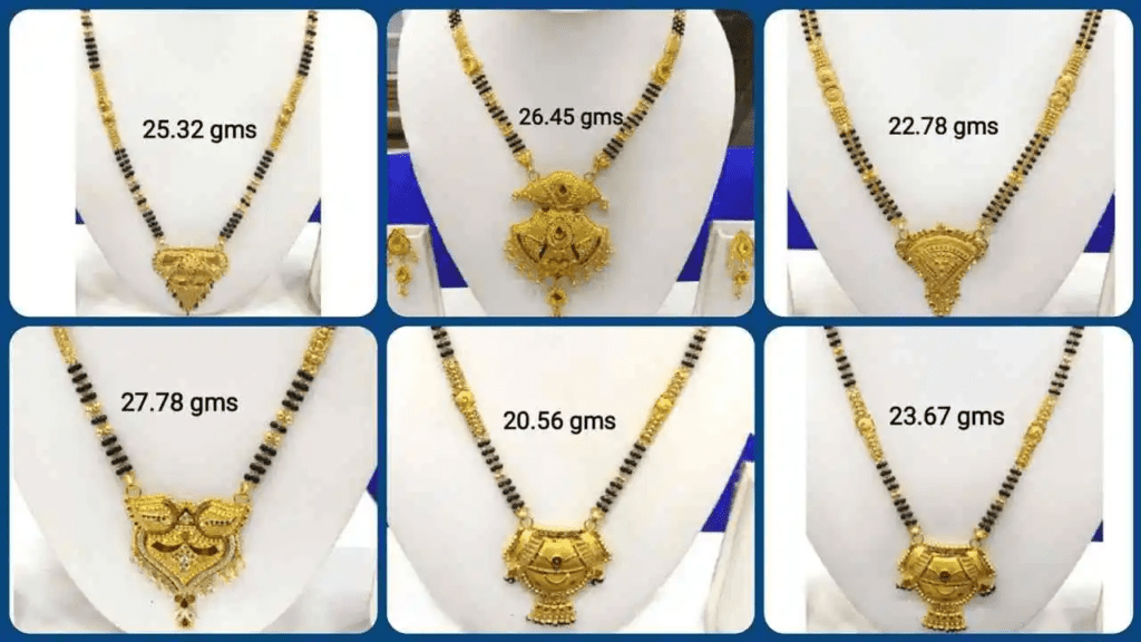 mangalsutra designs gold latest 2024