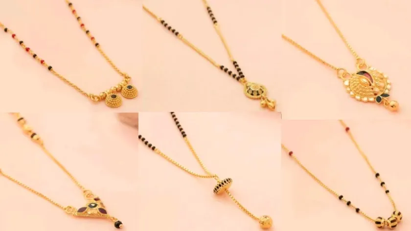Short Gold Mangalsutra Designs 2024