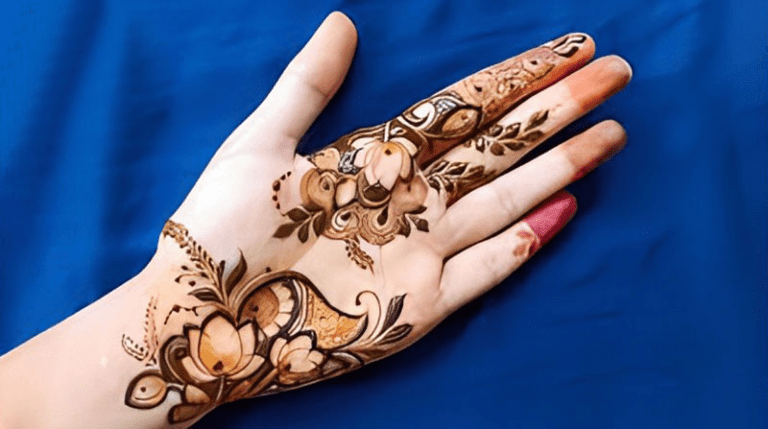 mehndi design simple front hand