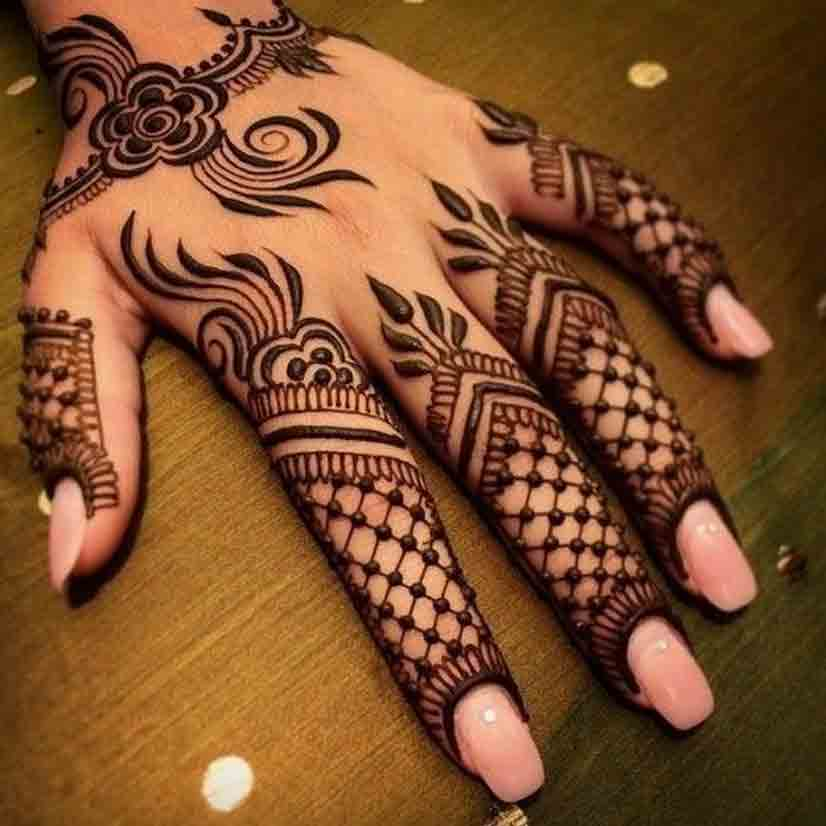 simple mehndi designs for girls-kids
