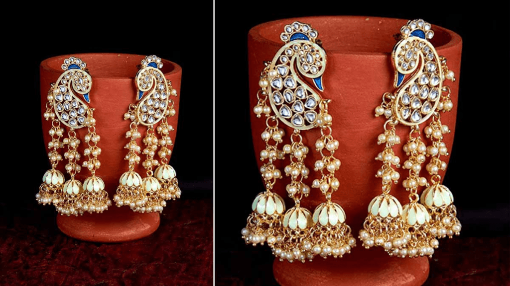 Peacock Design Earrings