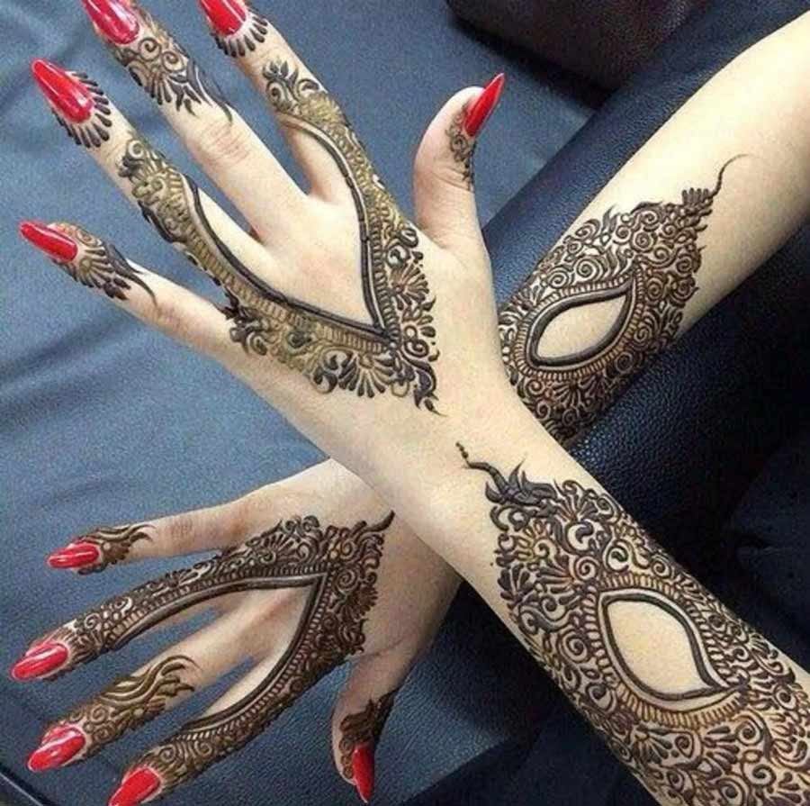 latest mehndi designs for front hand