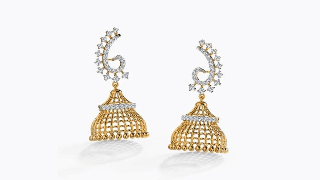 डायमंड झुमकियां