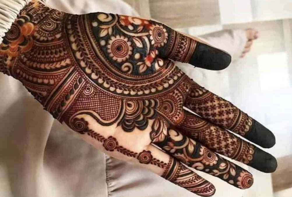 simple quick mehndi design