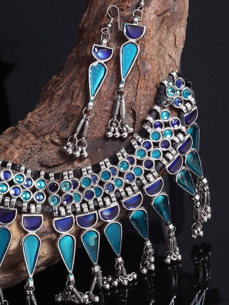 Meenakari Work Jewellery Set