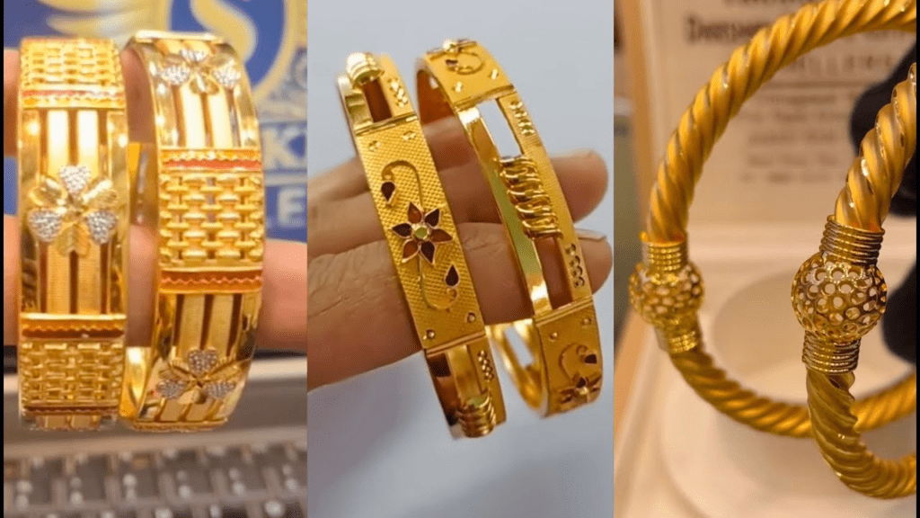 gold kangan design latest
