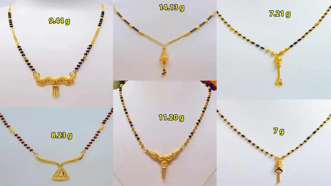 Most Beautiful Gold Mangalsutra Samll Design 2024