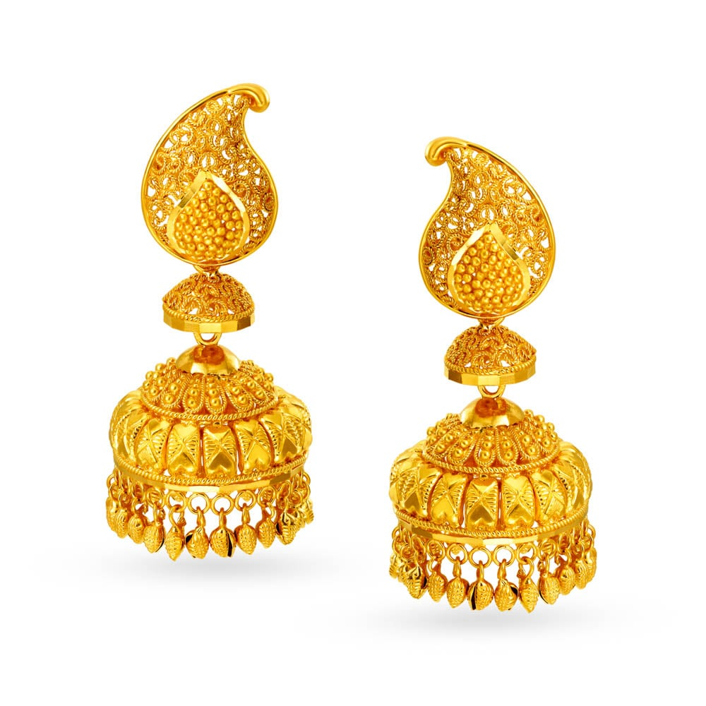 tanishq gold jhumka designs with price