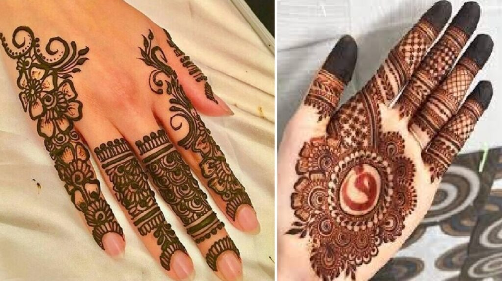 simple mehndi design photo