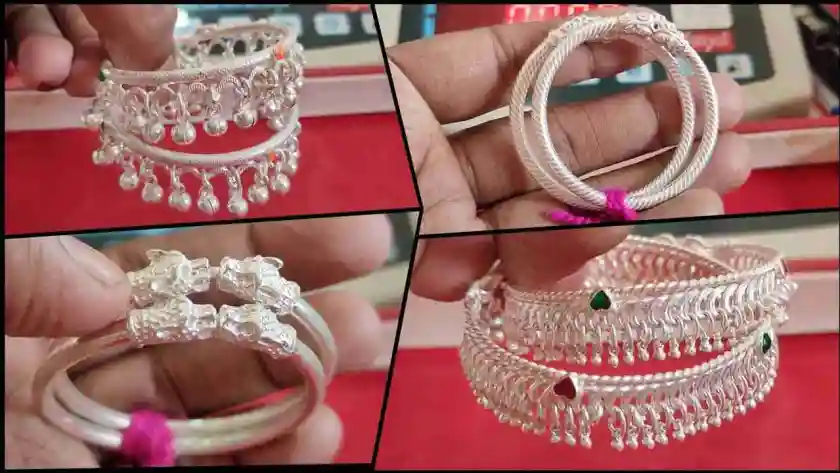 silver anklet designs for baby girls