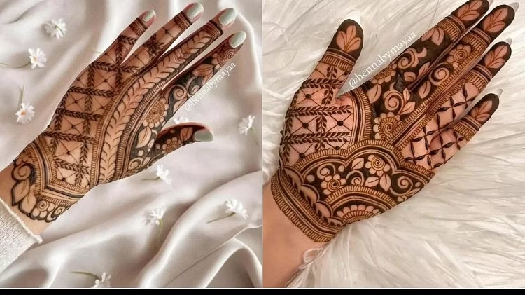 bridal mehndi design easy and beautiful