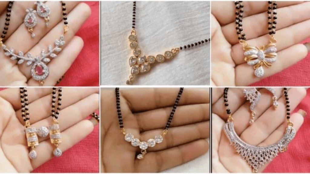 stone mangalsutra design