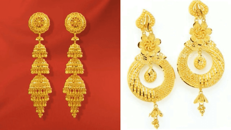gold earrings designs for daily use