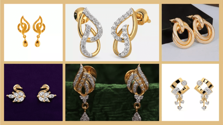 Gold Earrings Designs For Daily Use