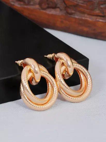 gold earrings for women with price