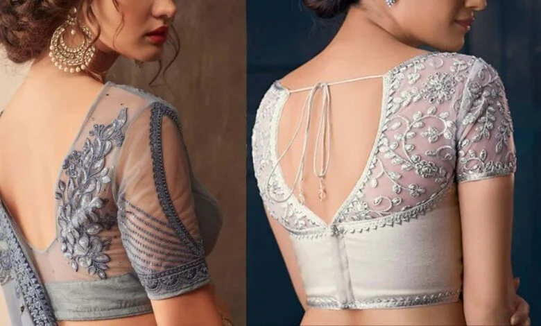 Net blouse design