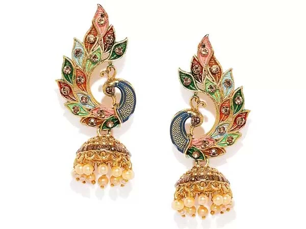 heavy gold earrings designs with price