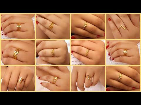 gold ring designs for female