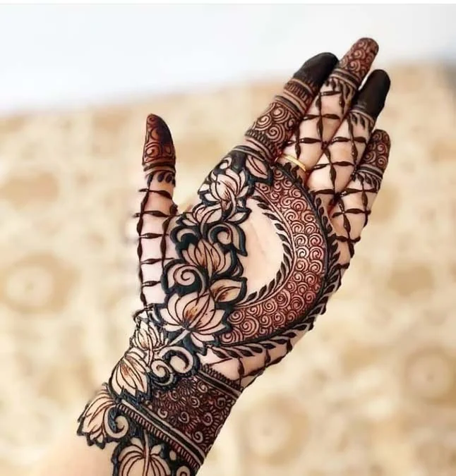 Colorful mehndi design
