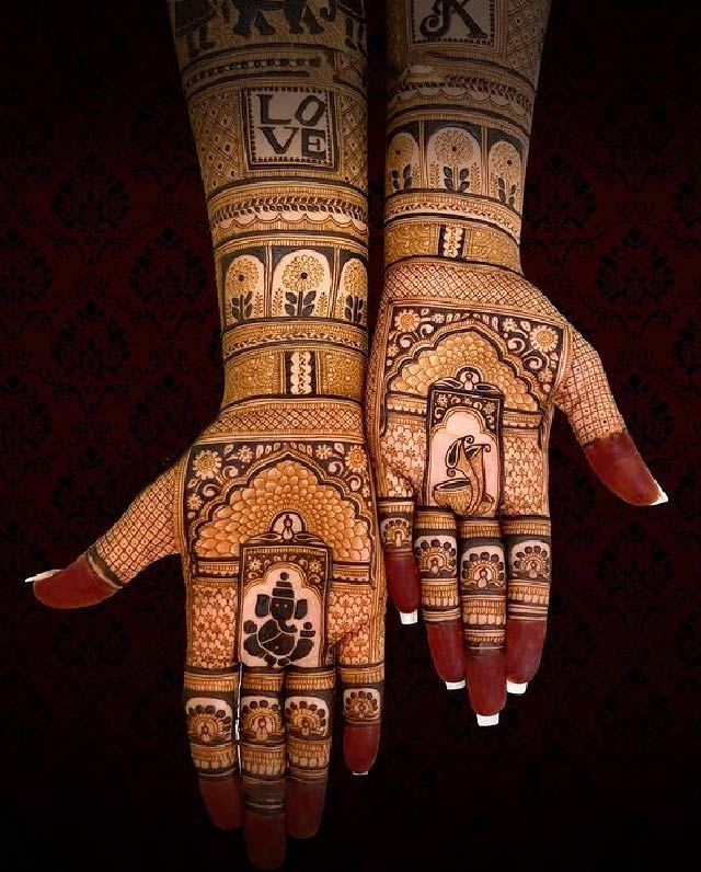 jharokha mehndi designs
