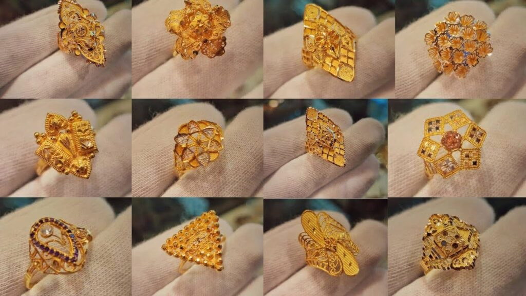 ring designs in gold for female