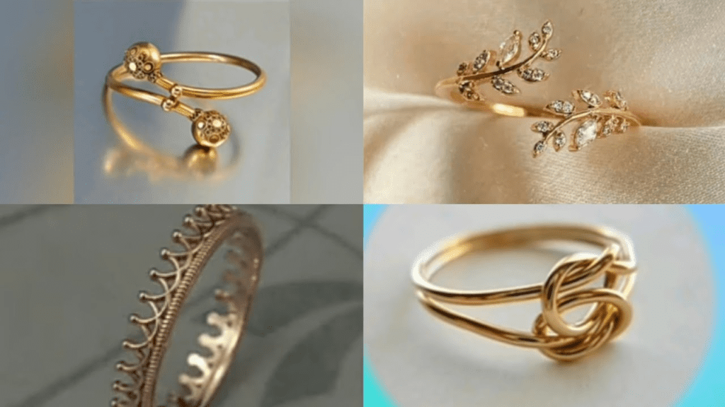 gold ring designs for girls