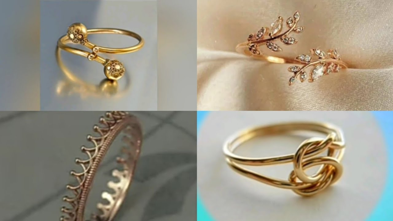 gold ring designs for girls