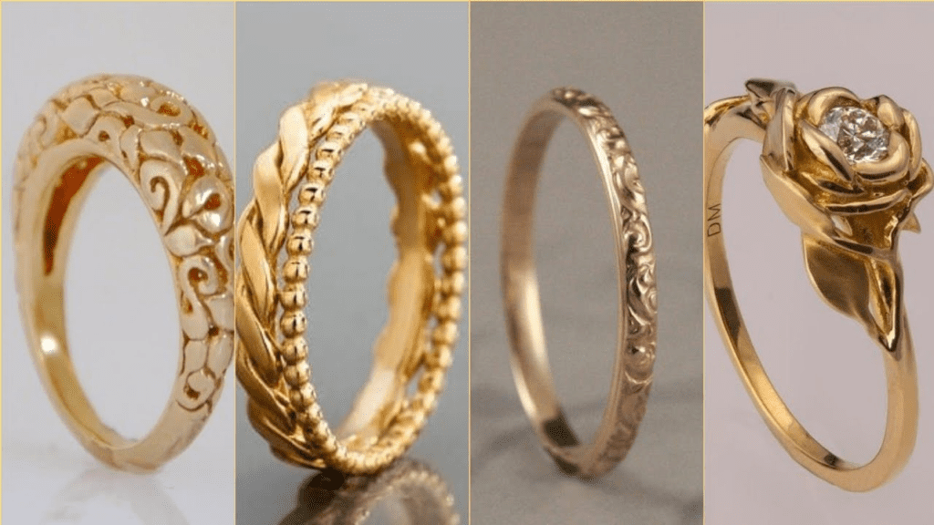 gold ring designs at tanishq