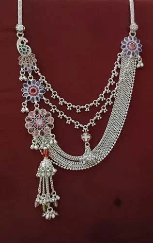 latest silver kamarband design