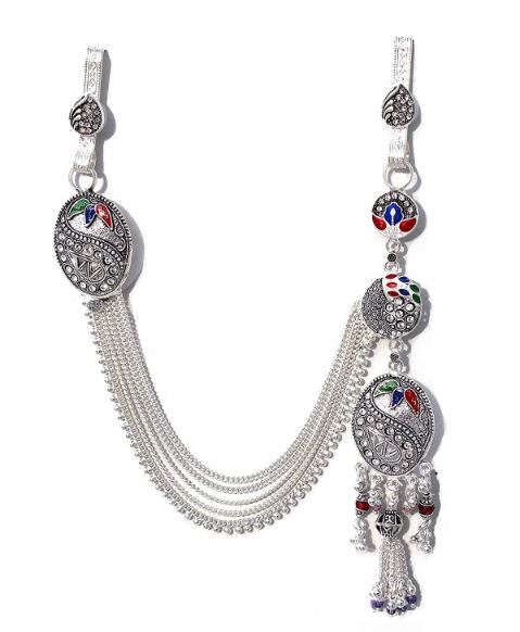 full kamarband design silver
