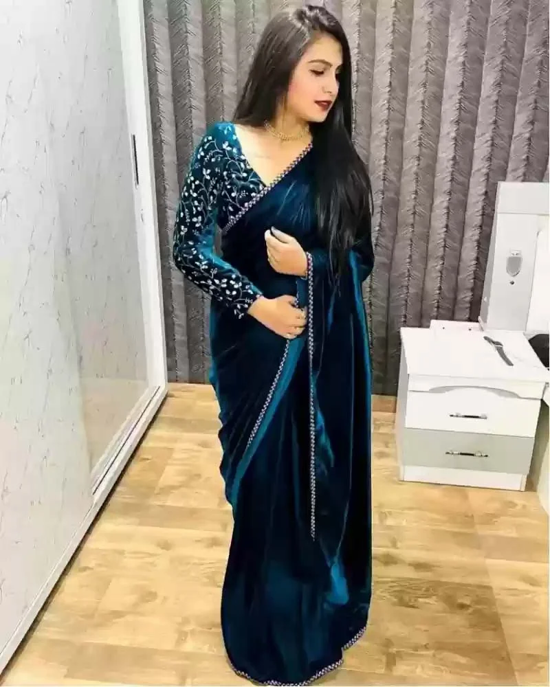 designer saree with blouse