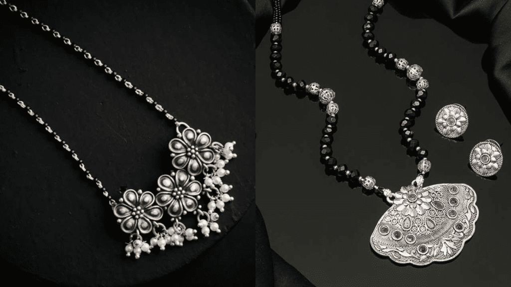 Silver Mangalsutra Design