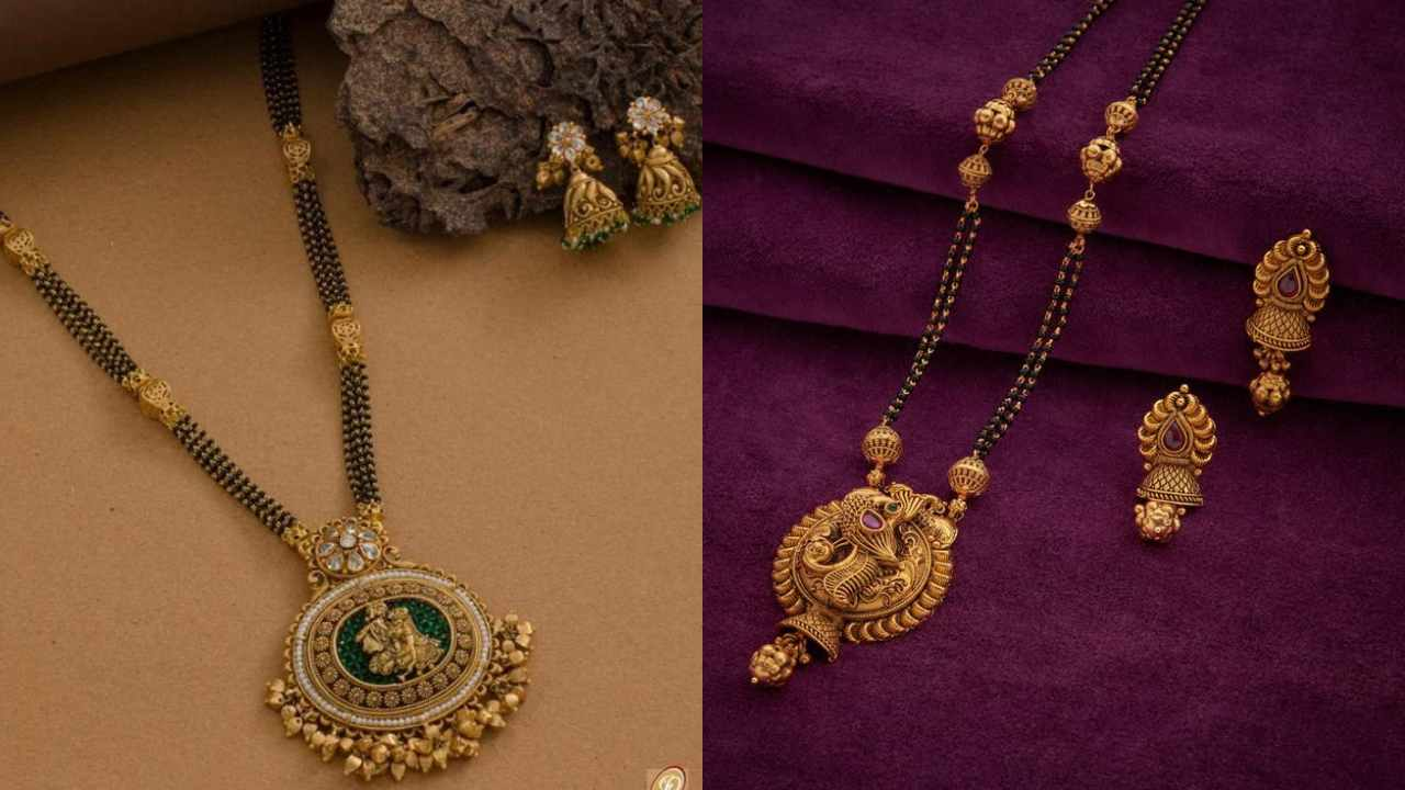 Latest Gold Mangalsutra Design