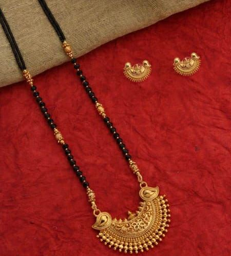 Long Gold Mangalsutra Design