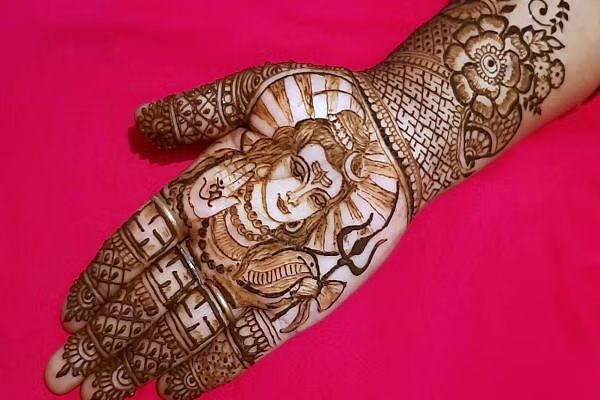 simple mehndi designs for shivratri