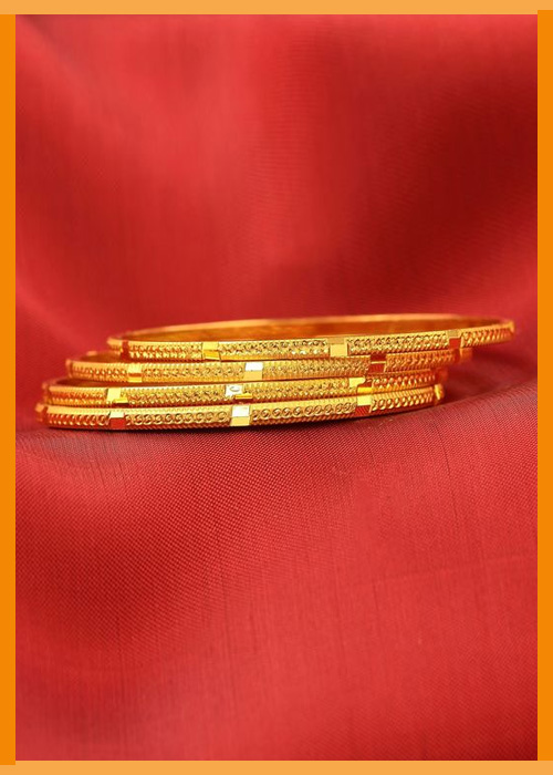 Plain Gold Daily Wear Gold Bangles