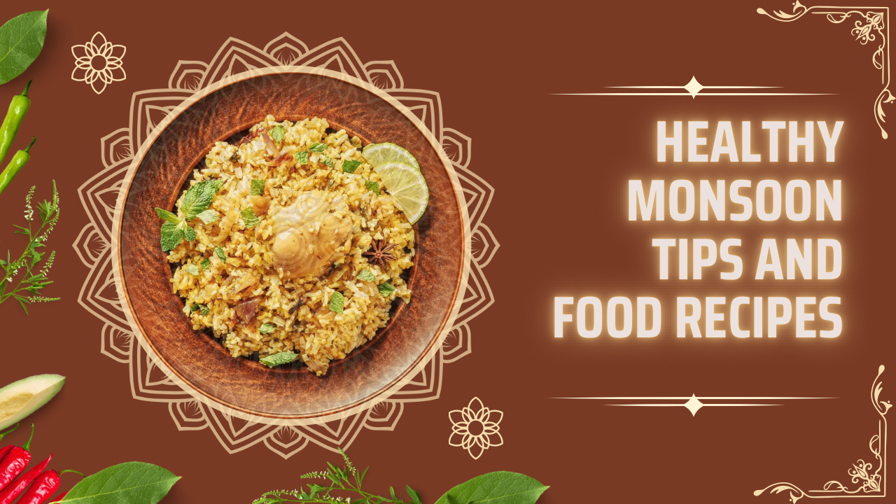 Brown And Beige Modern Indian Food Chicken Biryani Recipe YouTube Thumbnail